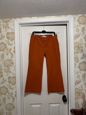Vintage Sunhee Moon Burnt Orange Cropped Pants - Size 6